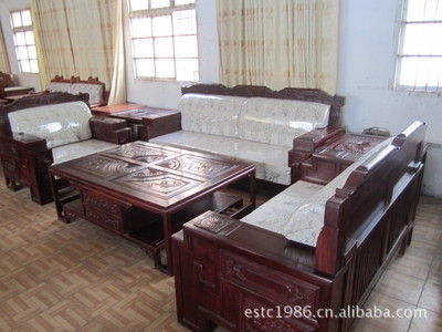 东阳仿古家具沙发 非洲酸枝大吉祥沙发的工艺与价值解析